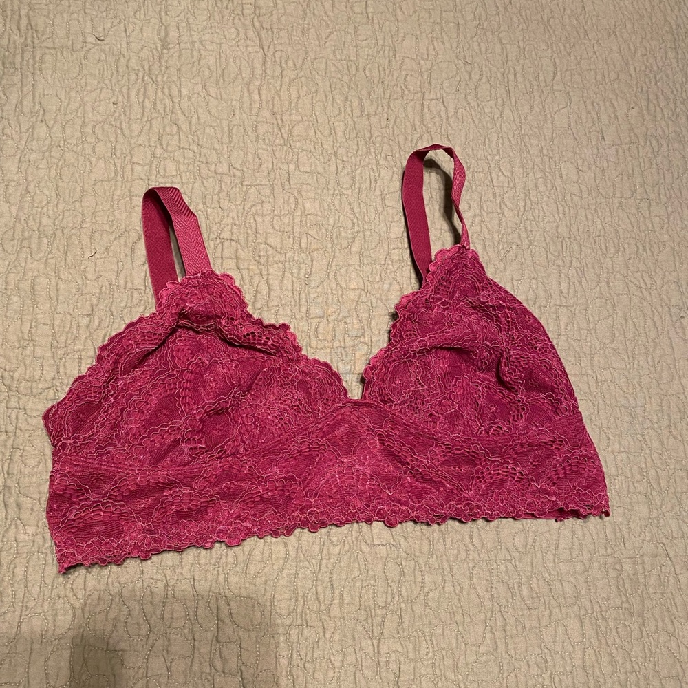Free People Pink Lace Bralette
